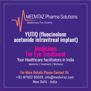 YUTIQ (fluocinolone acetonide intravitreal implant) Delhi India